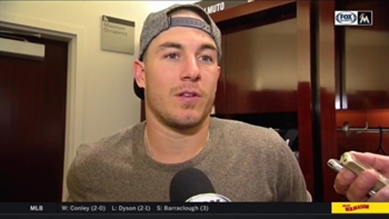 J.T. Realmuto on battling back for the win, Marlins rookies