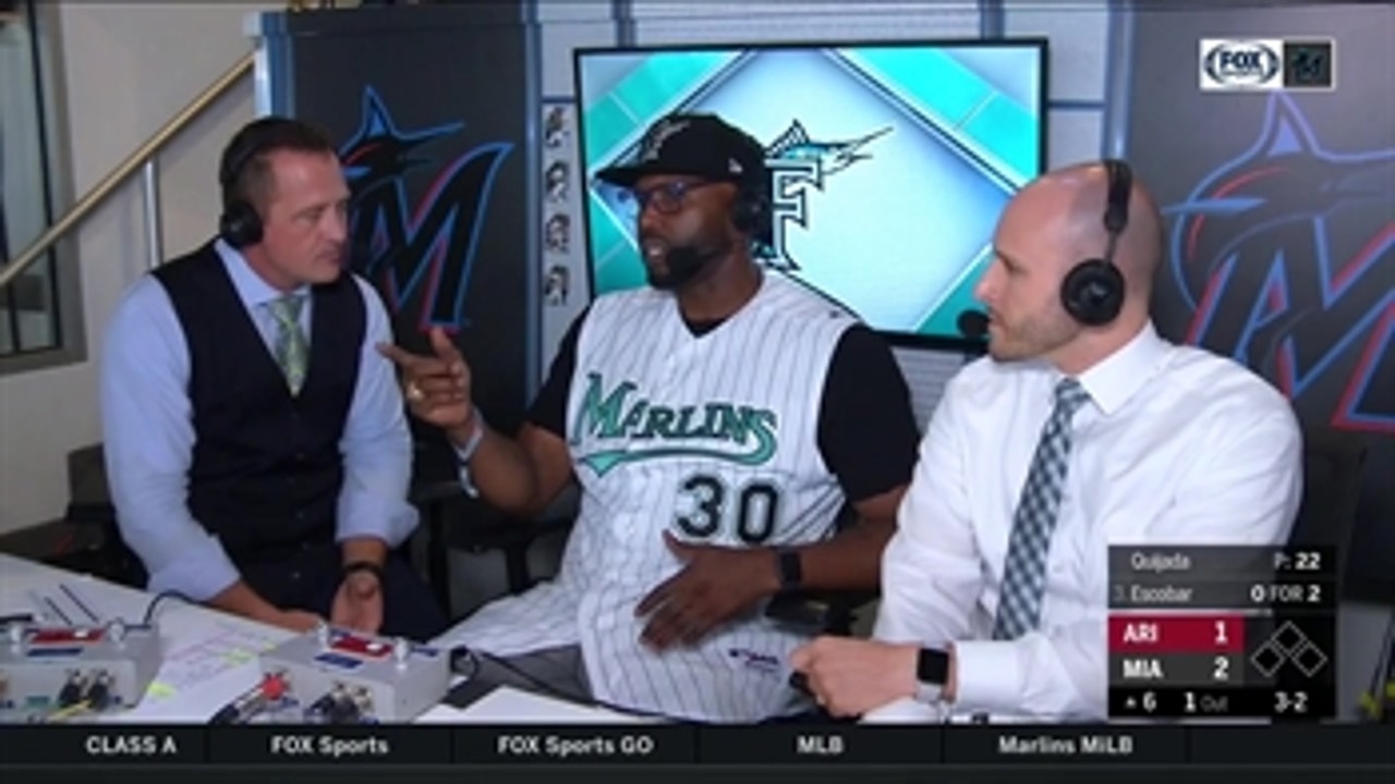 Cliff Floyd stops by the booth to talk 1997 Marlins, baseball today