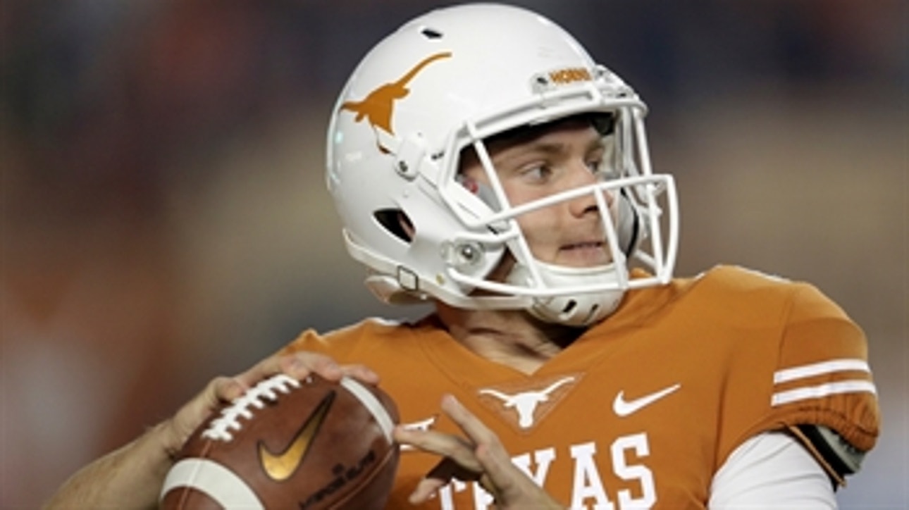 Shane Buechele goes deep to Collin Johnson for a 44-yard touchdown catch