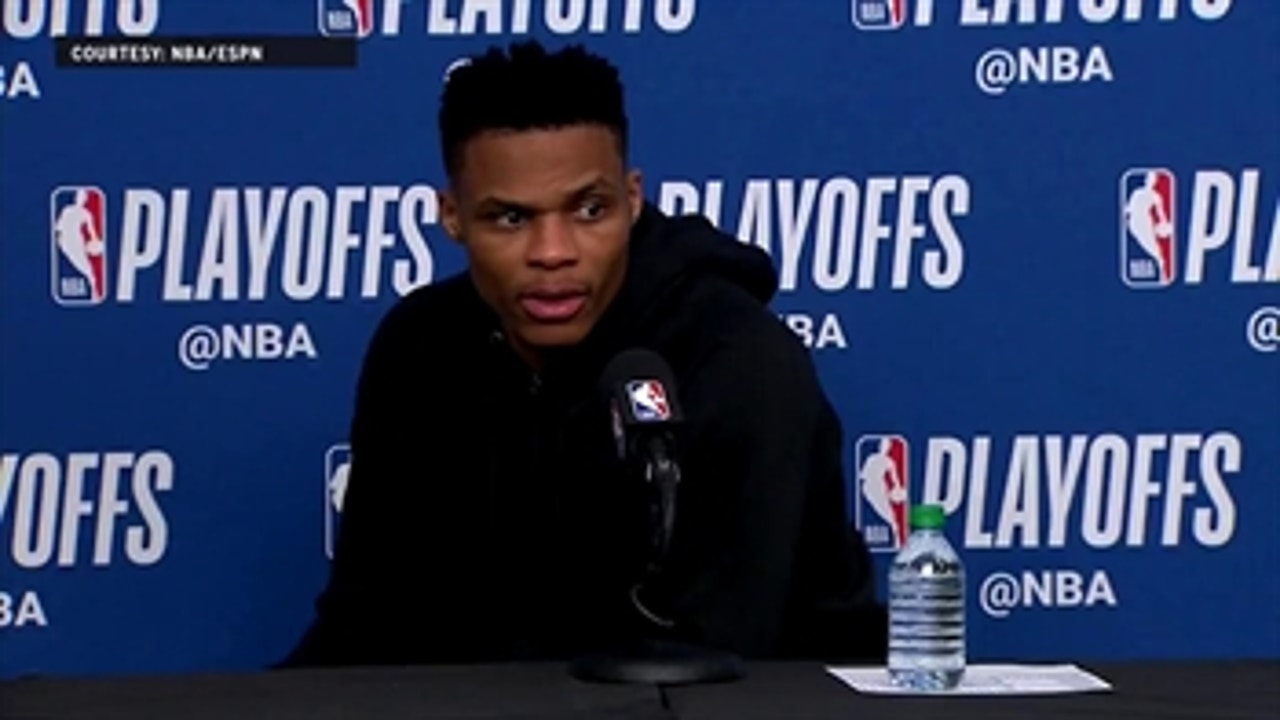 Russell Westbrook Press Conference - Game 6 ' Jazz Eliminate Thunder