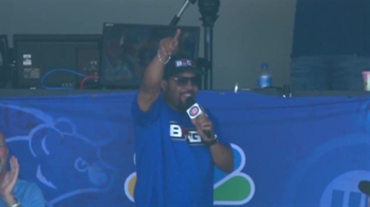Watch Ice Cube sing 'Take Me Out to the Ball Game' during the 7th-inning stretch