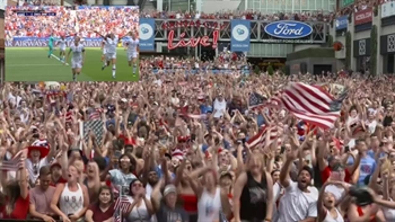 United States watch party reactions to team's two Women's World Cup Final goals