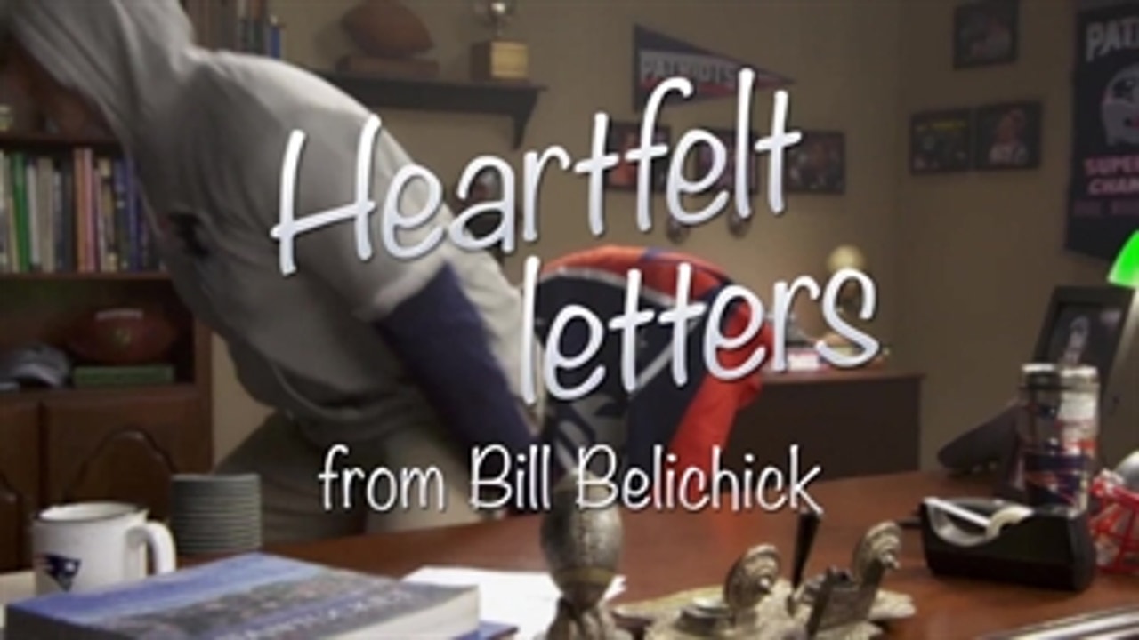 Rob Riggle writes letters as Bill Belichick for his Riggle's Picks during Week 10 ' FOX NFL SUNDAY