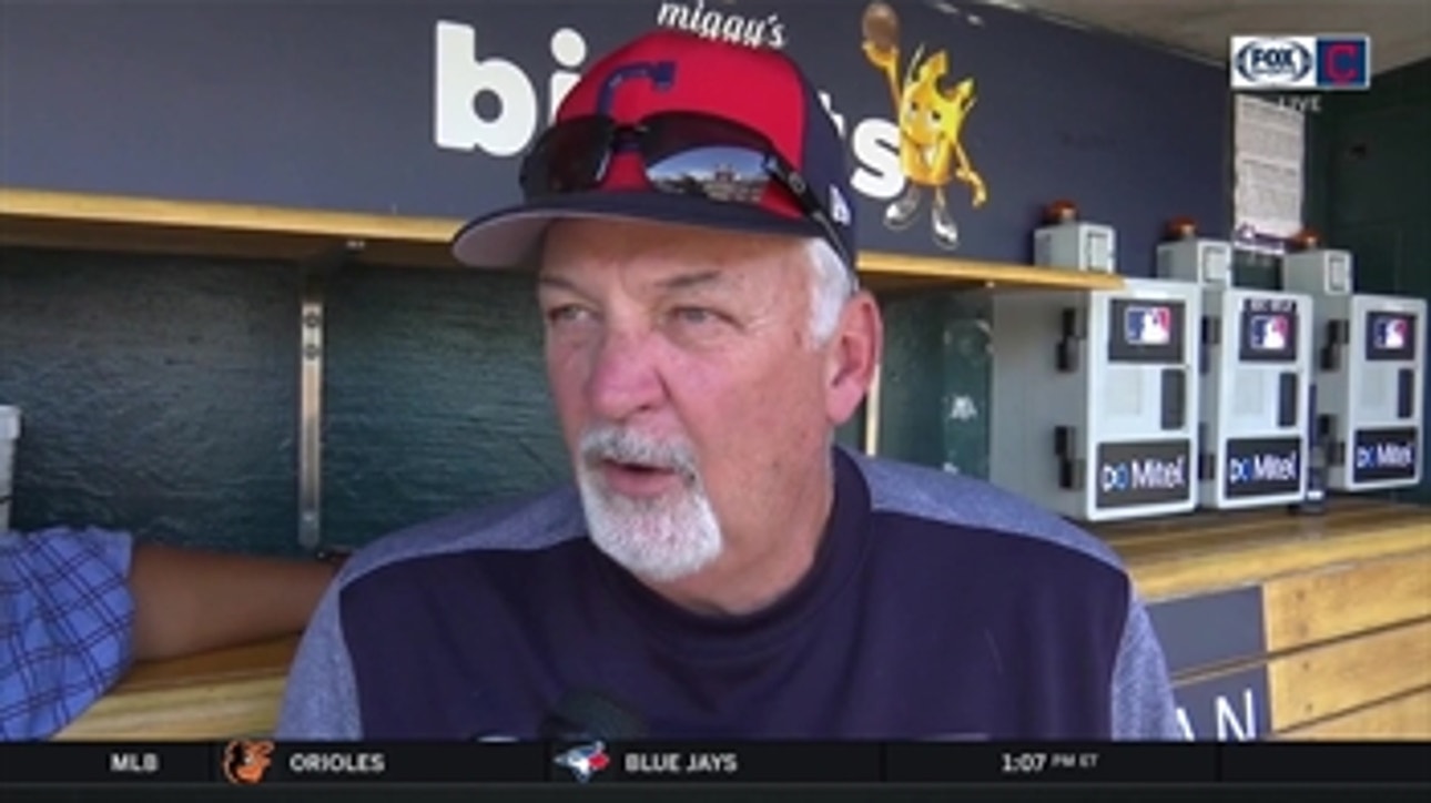 Carl Willis is impressed with the command of Corey Kluber