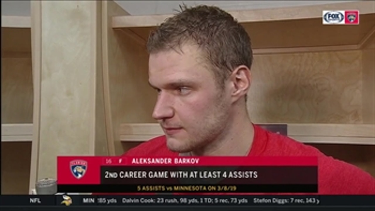 Aleksander Barkov breaks down shootout loss in Calgary after dishing out 4 assists