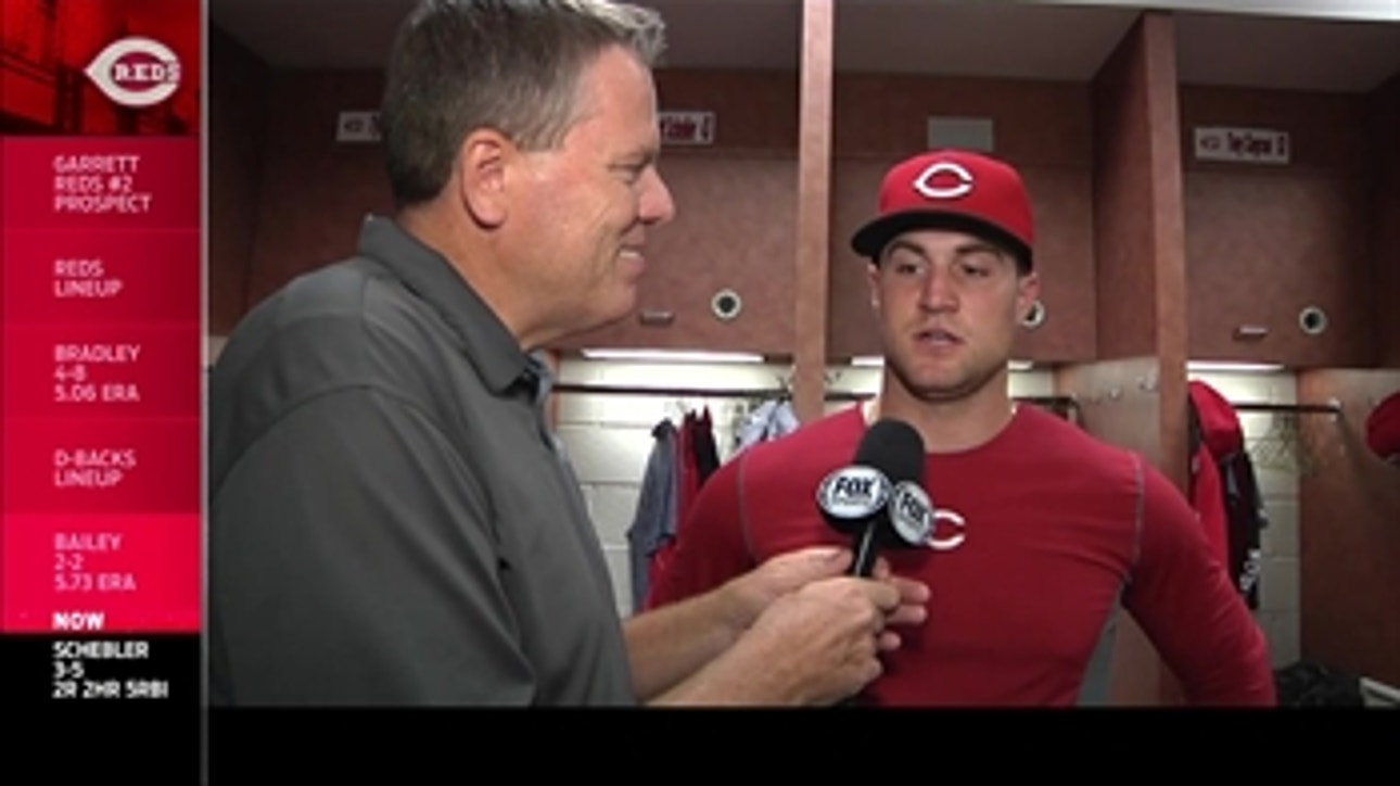 Schebler credits Votto for getting Reds outburst started