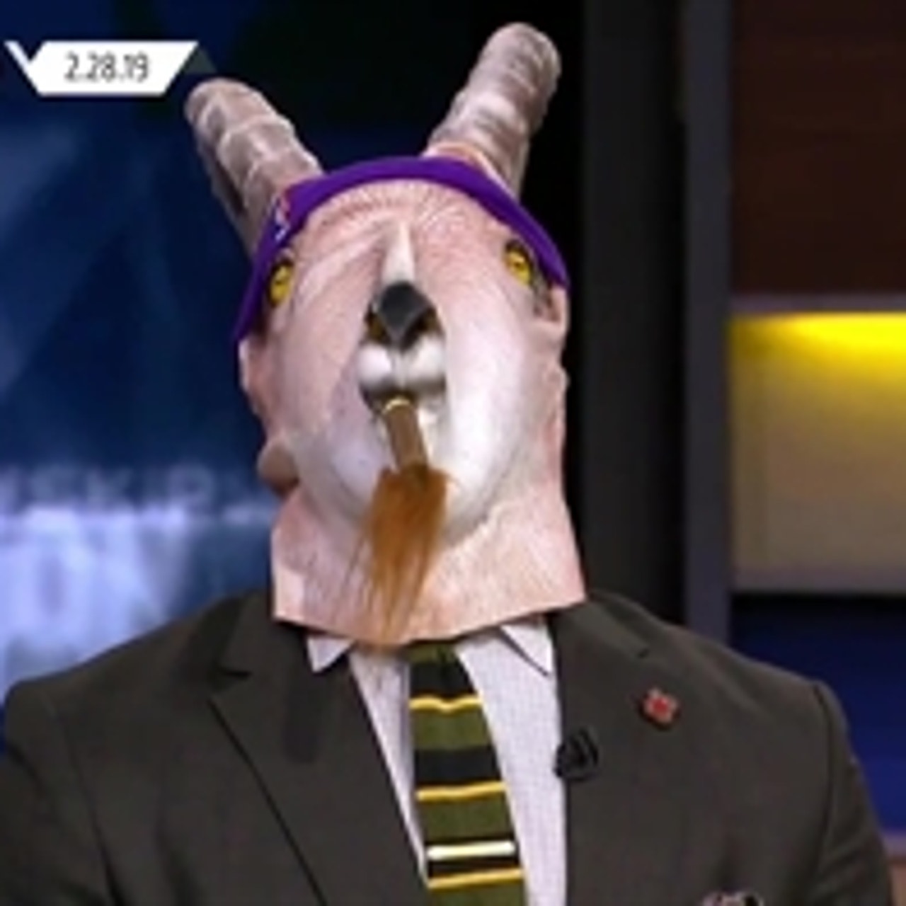 Shannon Sharpe Dresses As GOAT James On Undisputed: Watch