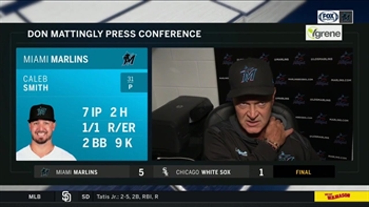 Don Mattingly on Caleb Smith's dominant start, Marlins' 5-1 bounce-back win over the White Sox