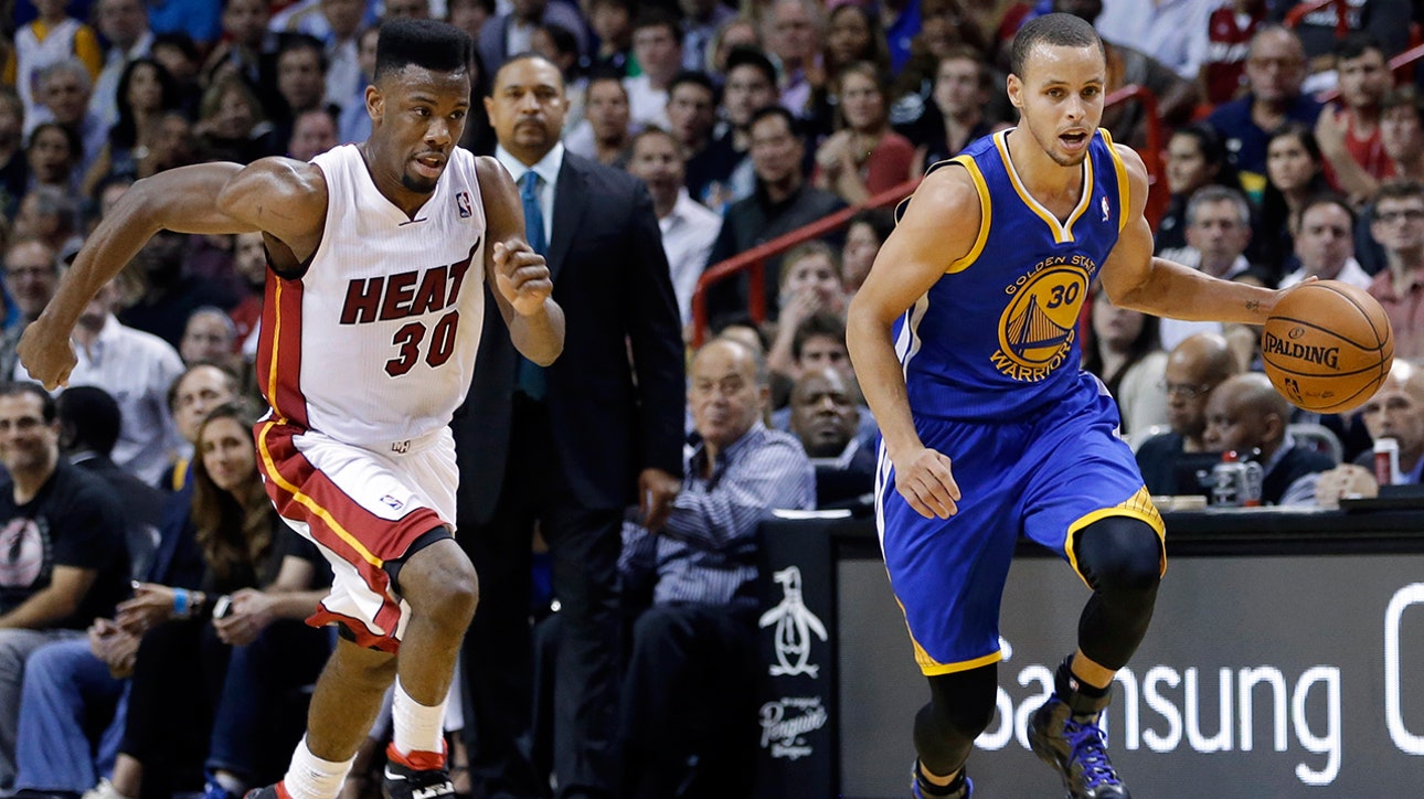 Heat can't keep up with Curry, Warriors