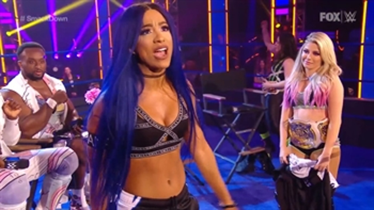 Bayley sets up Sasha Banks to take on Alexa Bliss, to Banks' dismay ' WWE on FOX