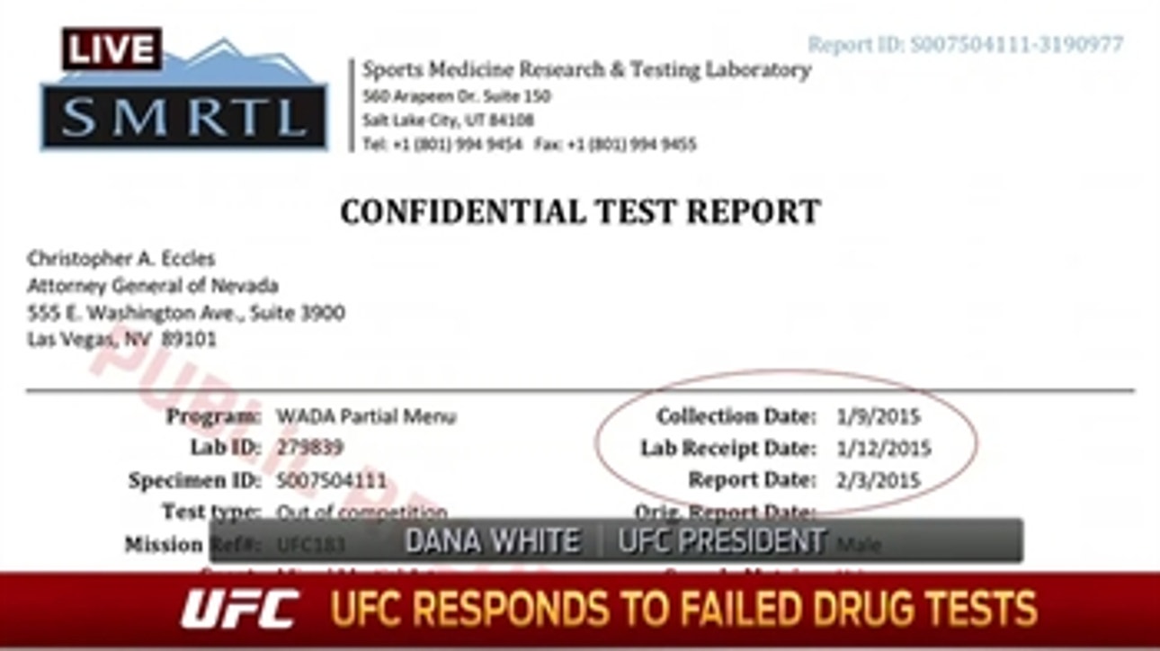 Dana White details Anderson Silva's failed drug test