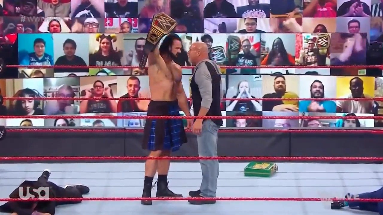 Drew McIntyre and Goldberg return to RAW