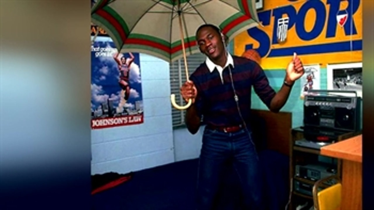 Marques Johnson having his poster on Michael Jordan's wall