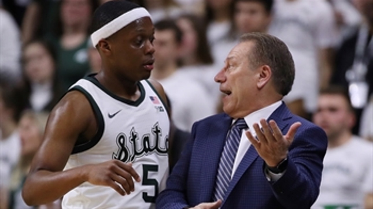 Tom Izzo and Cassius Winston discuss No. 6 Michigan State's win over No. 13 Maryland