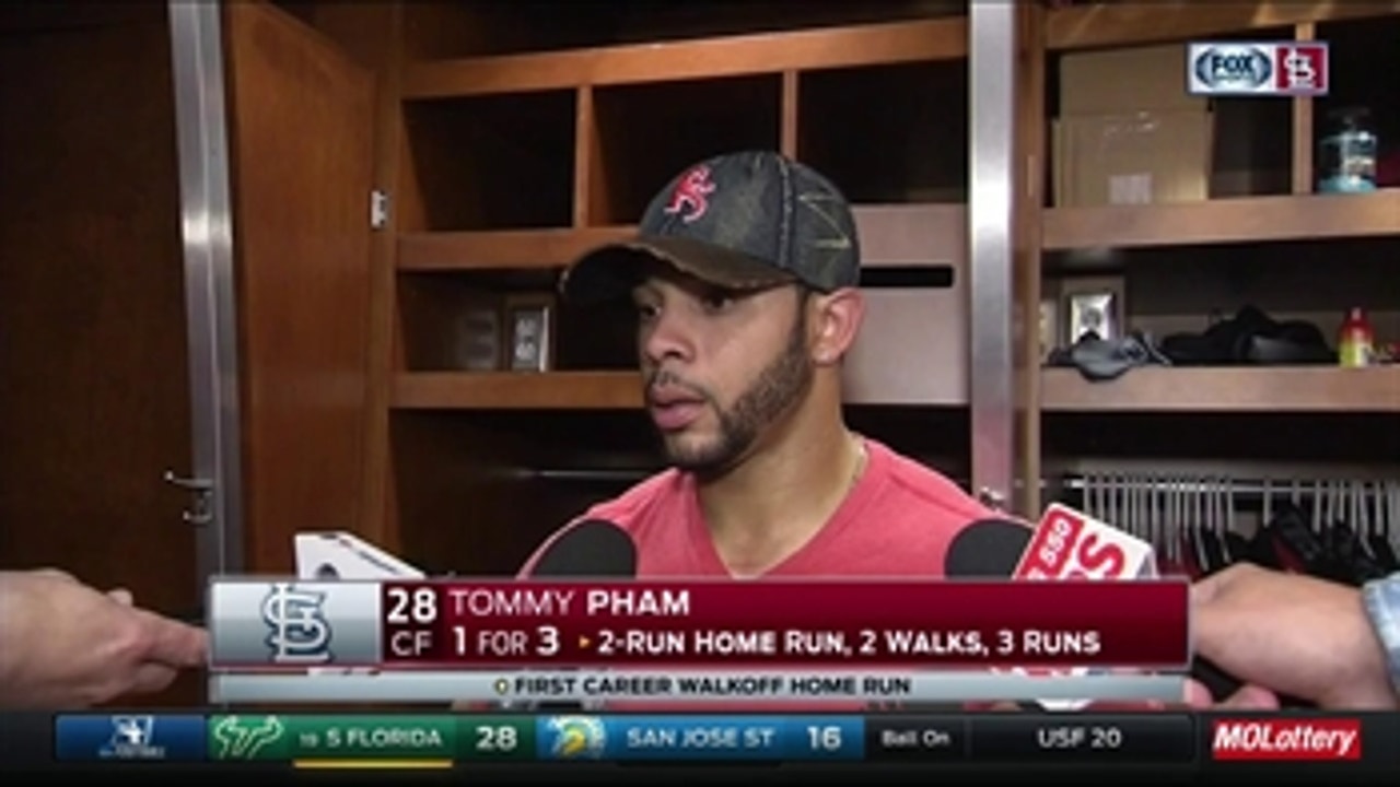 Tommy Pham after first career walk-off hit: 'I wanted to have a walk-off moment'