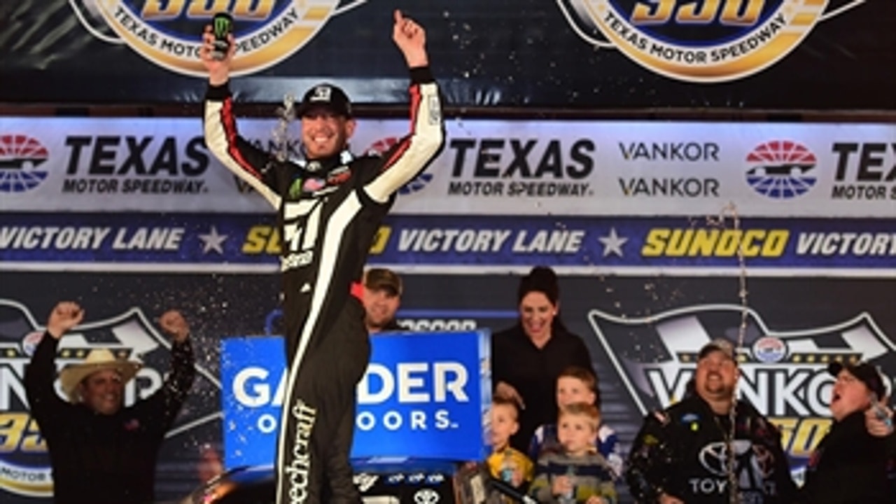 Kyle Busch holds off Stewart Friesen to claim fourth Truck Series win in a row