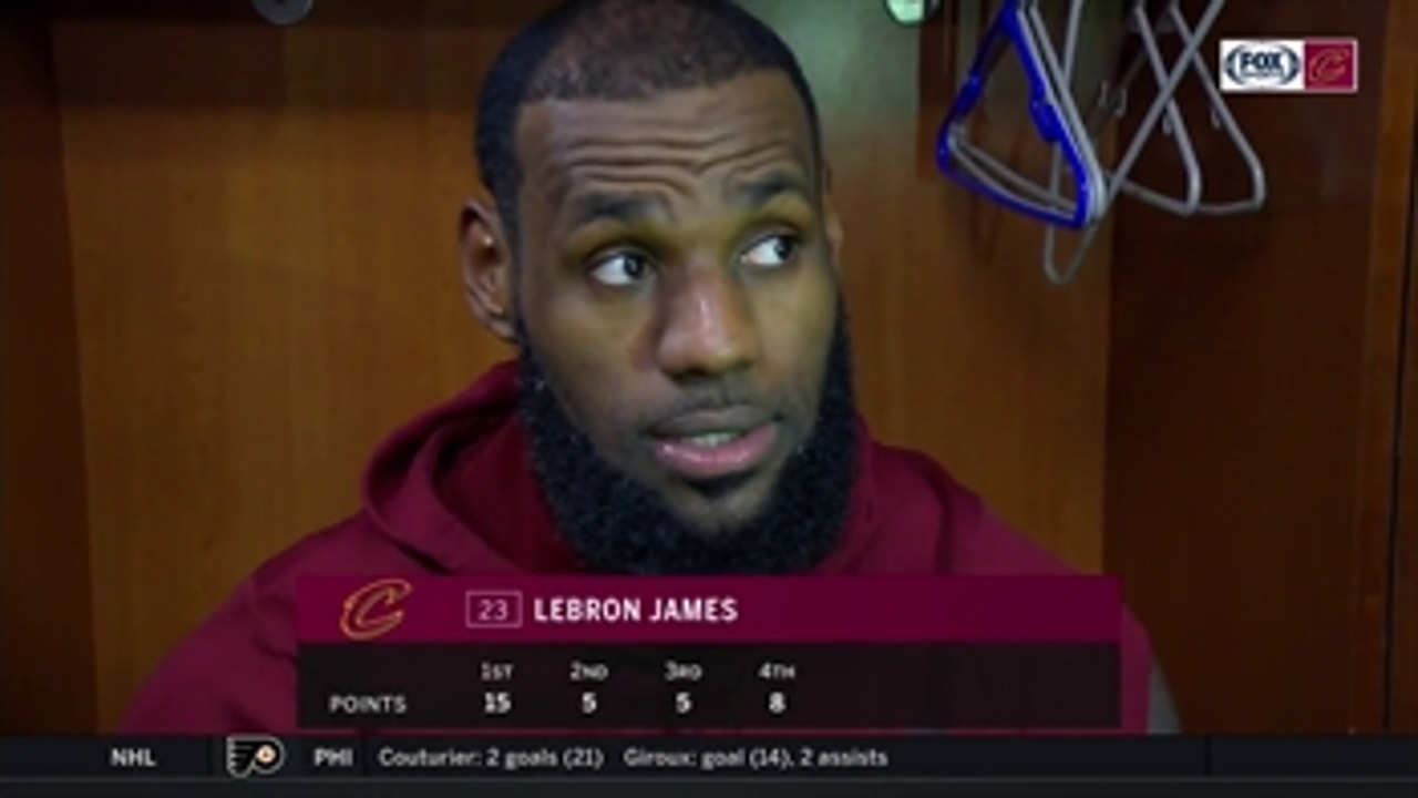 LeBron evaluates IT's starting debut, makes funny quip about near triple-double