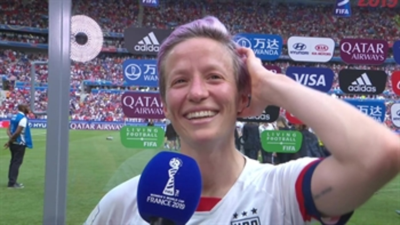 'It's Unbelievable': Megan Rapinoe reacts to the USWNT winning back-to-back FIFA Women's World Cups