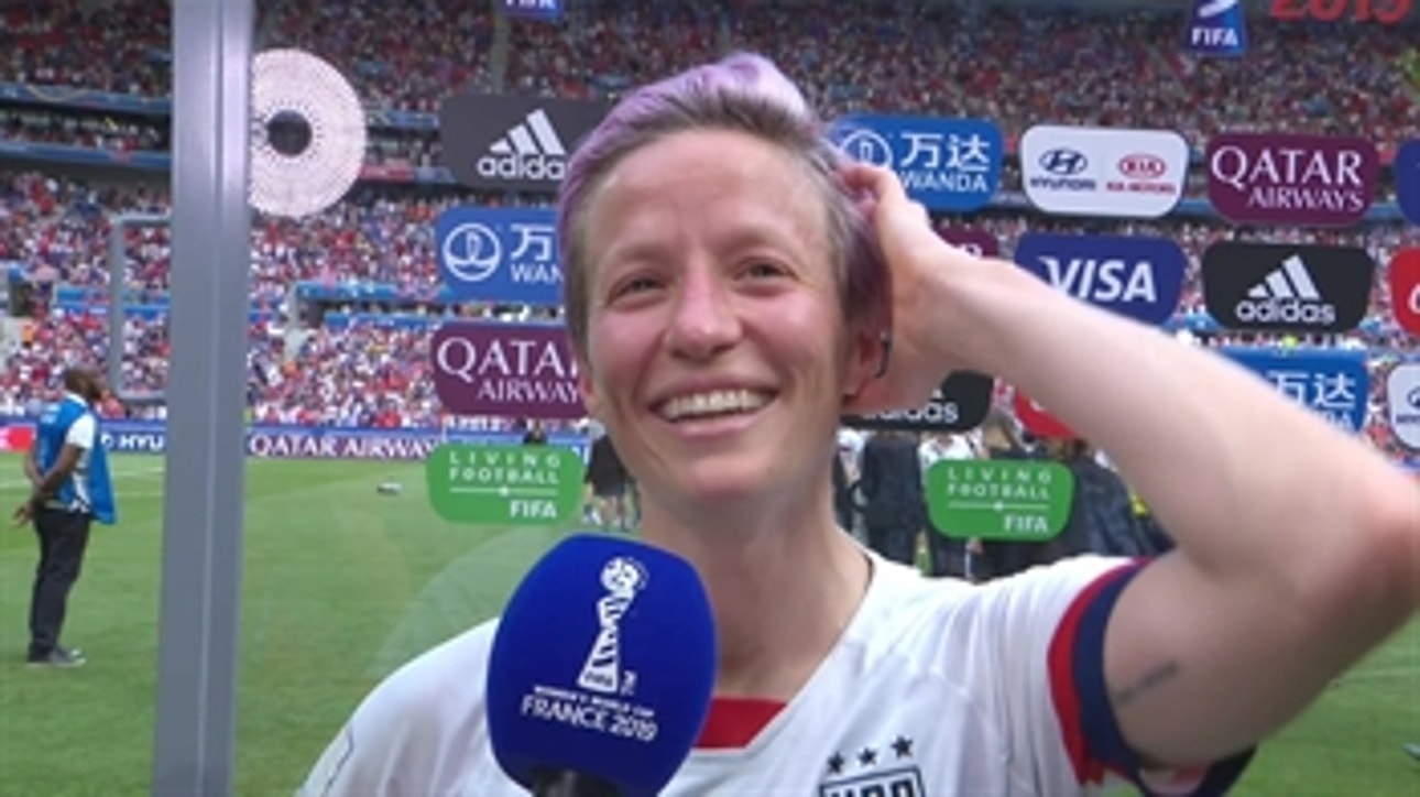 'It's Unbelievable': Megan Rapinoe reacts to the USWNT winning back-to-back FIFA Women's World Cups