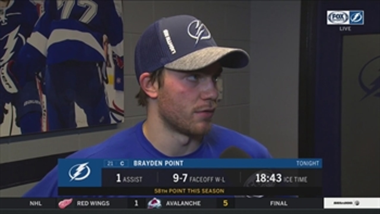 Brayden Point on containing Connor McDavid: 'I thought we did a pretty good job tonight'