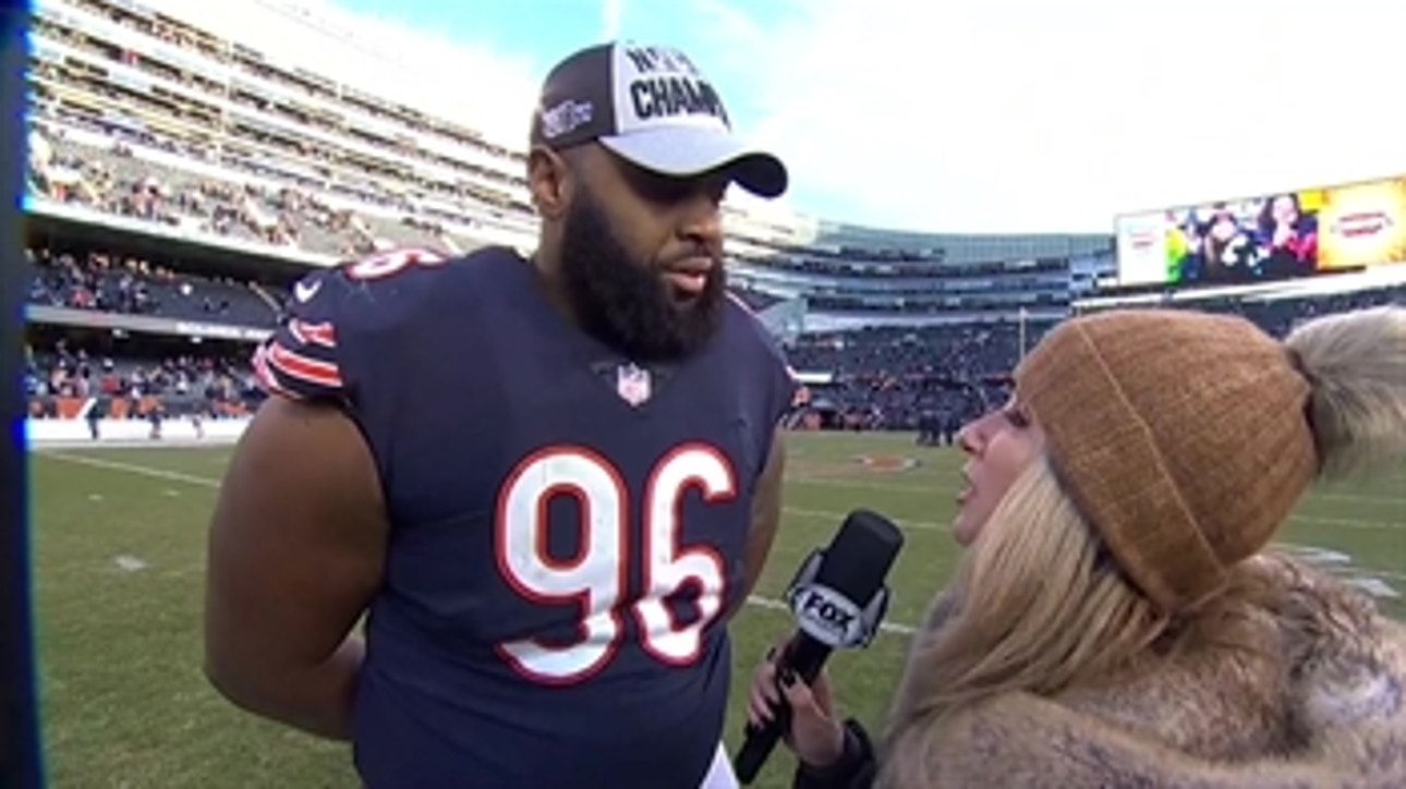 Akiem Hicks tells Laura Okmin that the Bears are a close unit who love each other