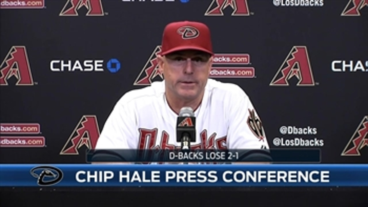 Hale on Corbin, loss to Brewers