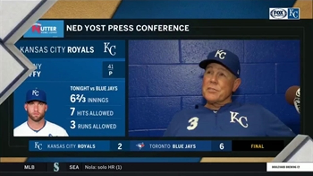 Yost on Duffy's outing against the Blue Jays