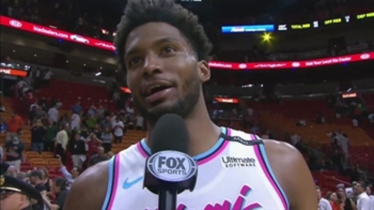 Justise Winslow joins the Winner's Circle after blowout victory