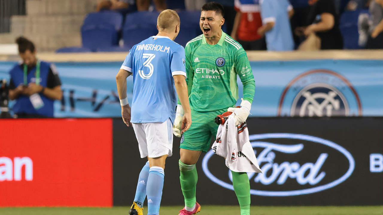 NYCFC goalkeeper Luis Barraza assisted on City's goal vs. CF Montreal, 1-0
