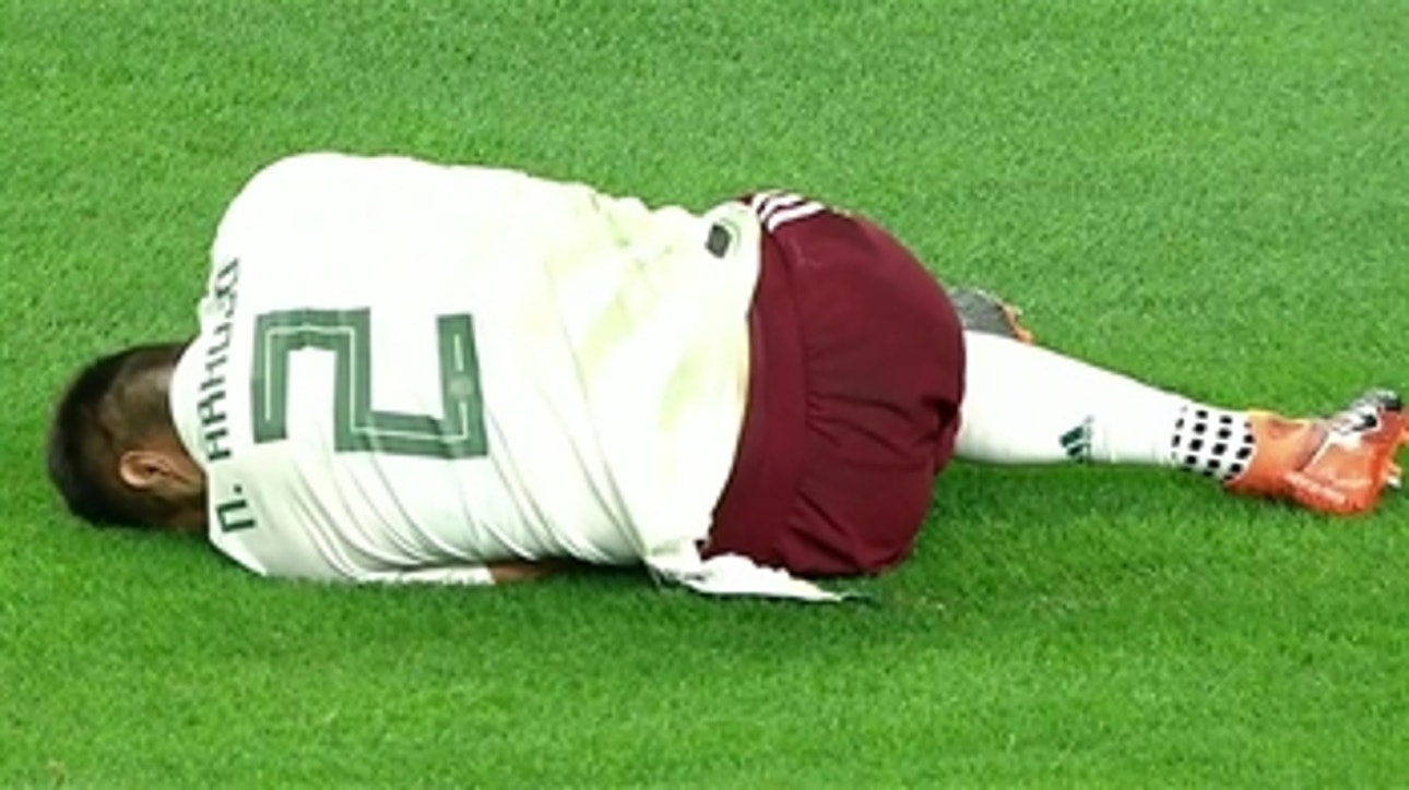 Nestor Araujo suffers injury against Croatia | 2018 International Friendly Highlights