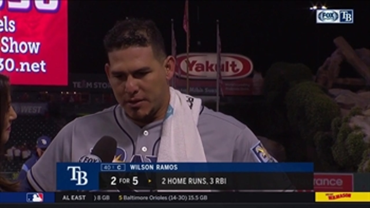 Rays catcher Wilson Ramos on his huge day at the plate in win over Angels