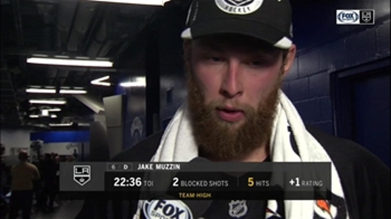 Hear from Jake Muzzin after Kings take care of Canucks