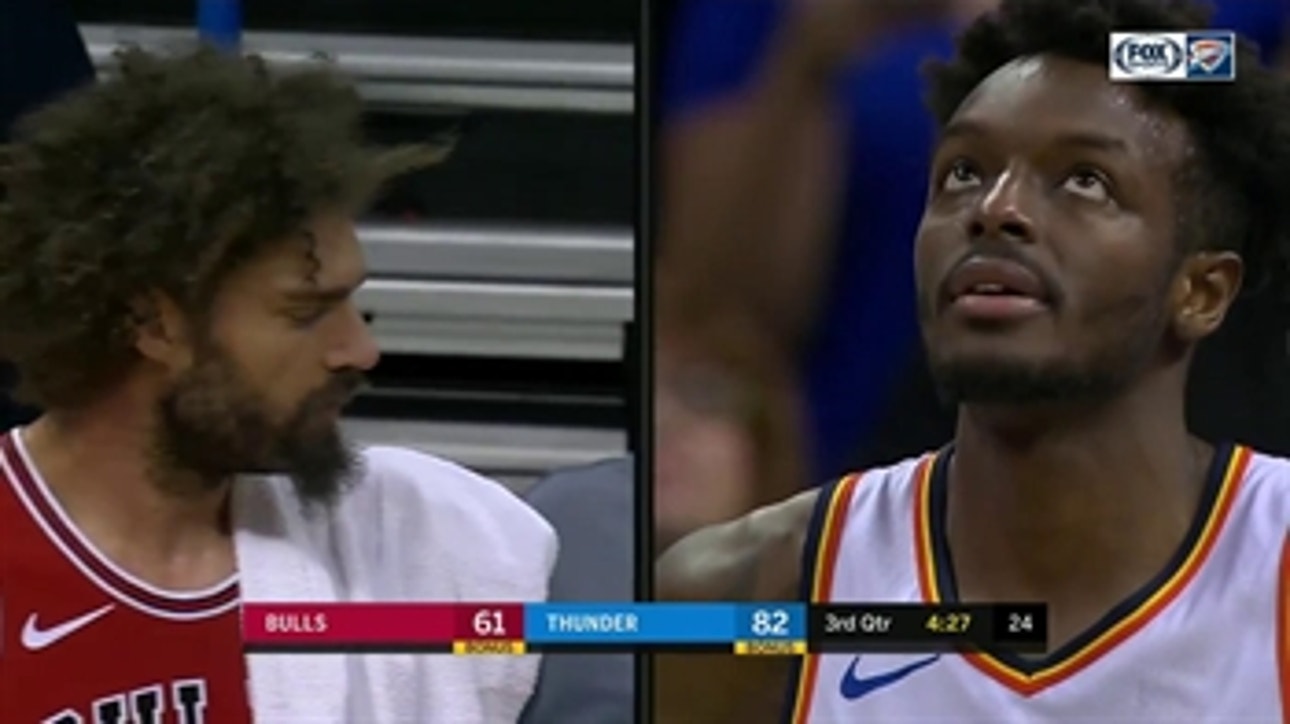 HIGHLIGHTS: Melee between Robin Lopez and Jerami Grant