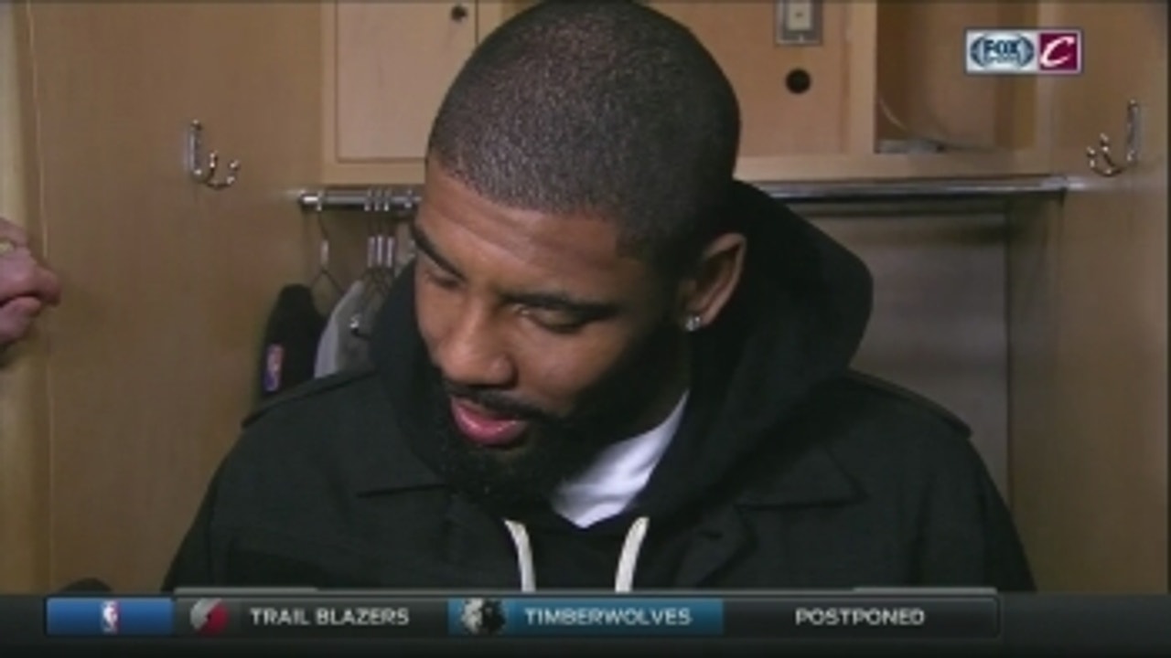 Distraught Kyrie Irving reacts to Andrew Bogut's injury
