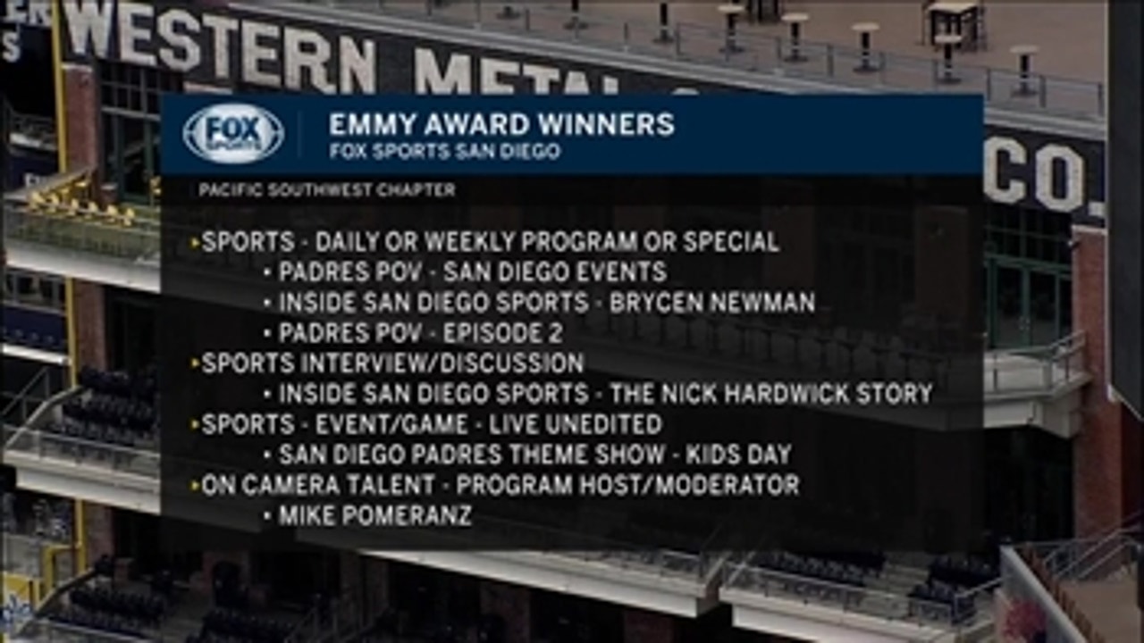 FOX Sports San Diego honored with Emmy Awards from the Pacific Southwest Chapter