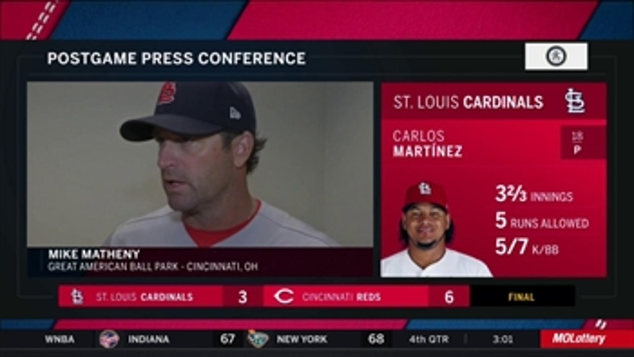 Mike Matheny: Carlos Martínez 'just never had that right feel' for his fastball