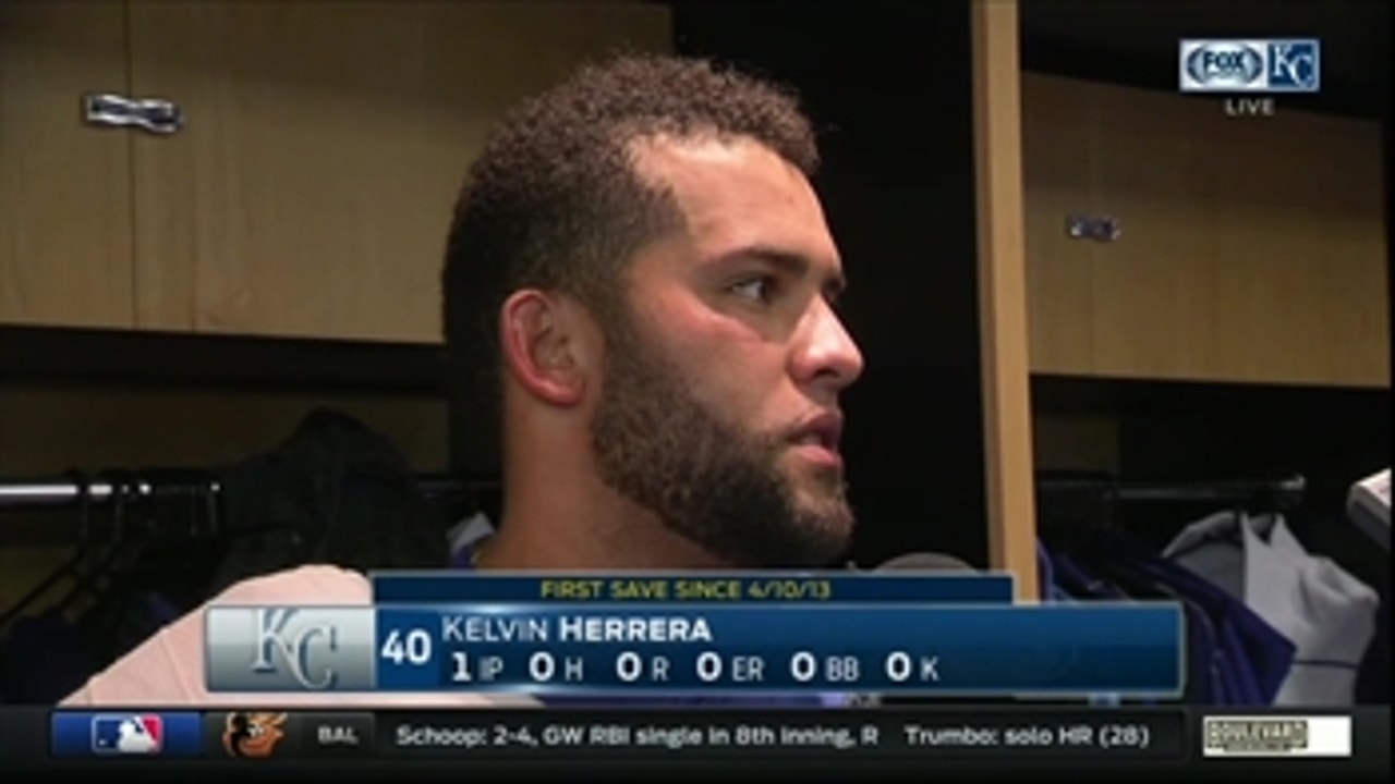 Kelvin Herrera enjoys pitching in save situations