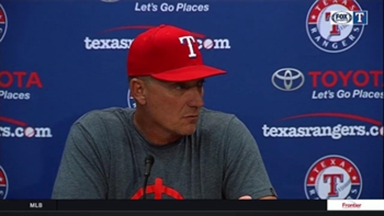Jeff Banister on what he liked from Minor in win over Royals