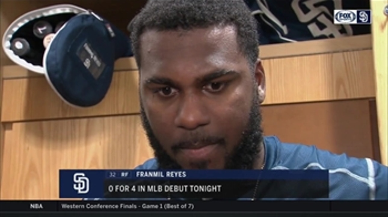 Franmil Reyes talks about his MLB debut