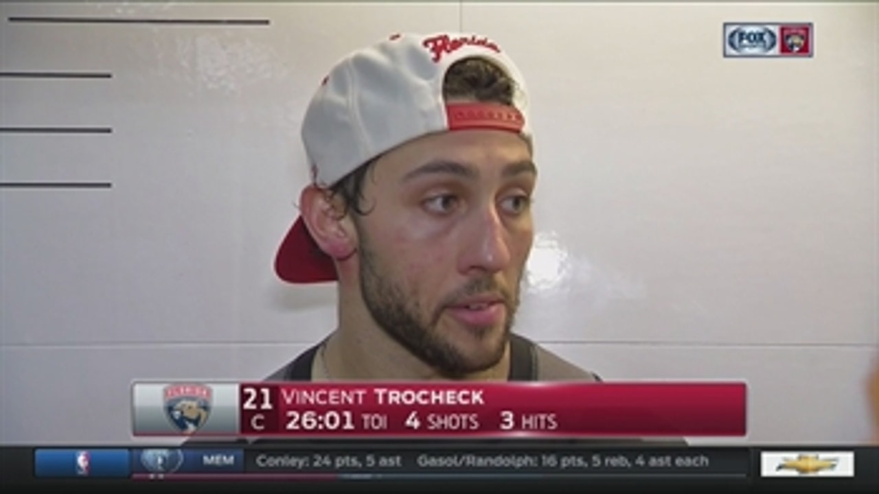 Vincent Trocheck says Panthers were a bit too hesitant with lead