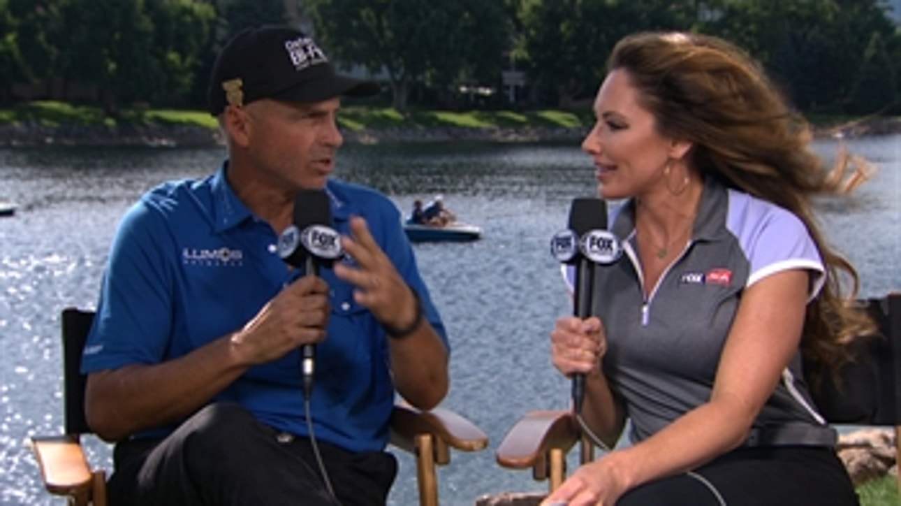 Rocco Mediate talks with Holly Sonders about his challenges at the U.S. Senior Open
