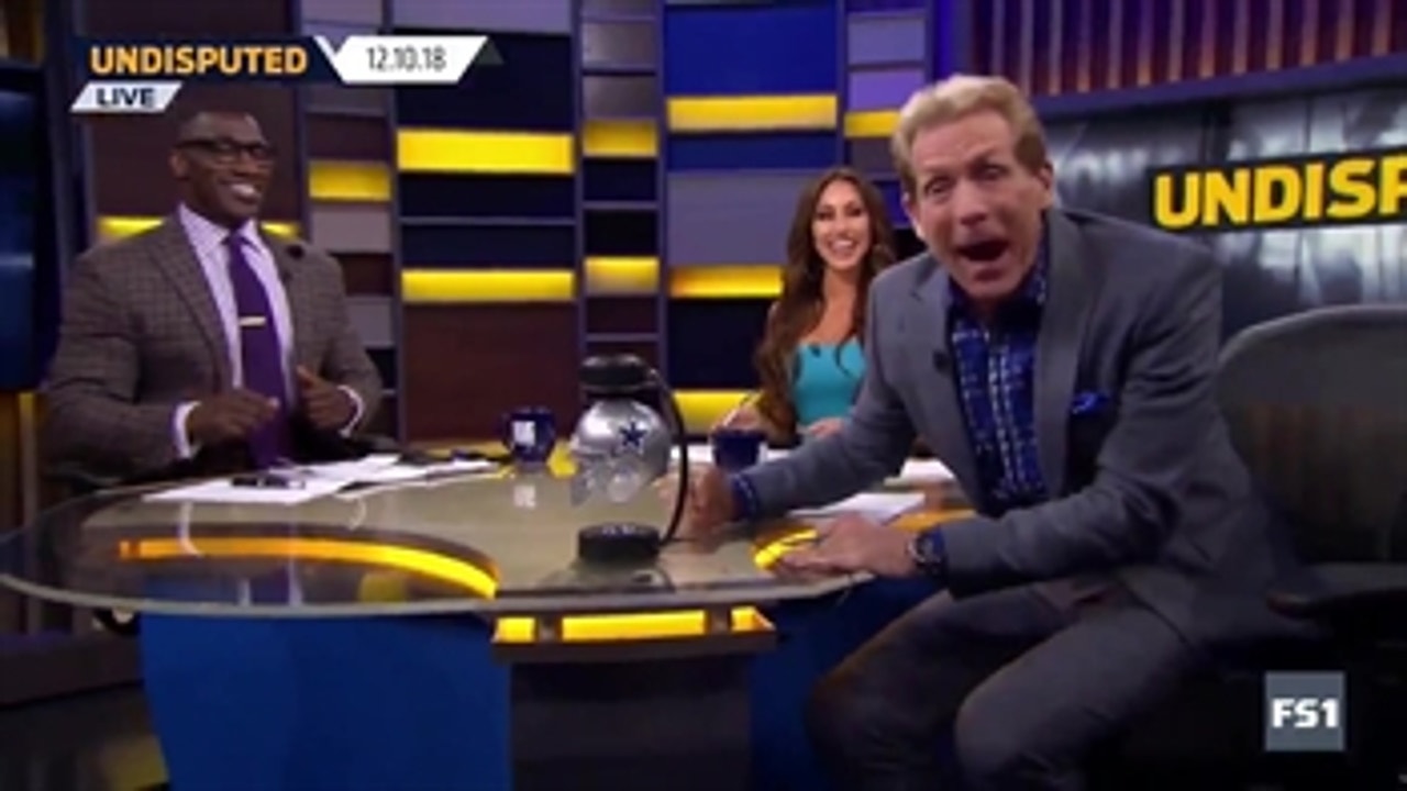 'HOW 'BOUT THEM COWBOYS?!' Skip Bayless brought the props after Dallas' big win, much to Shannon's chagrin