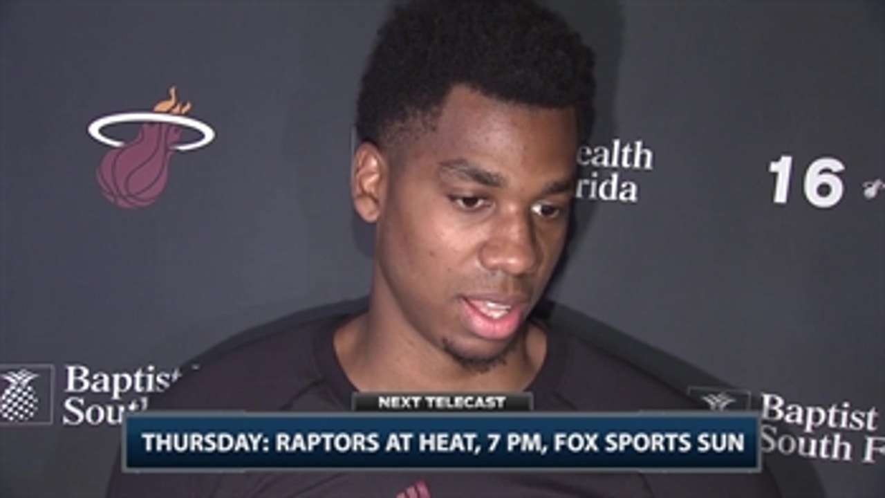 Heat's Hassan Whiteside might play with stitches in his hand
