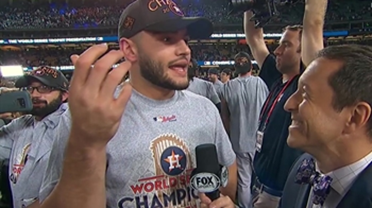 Lance McCullers says "Hats off to the Dodgers" after celebrating win