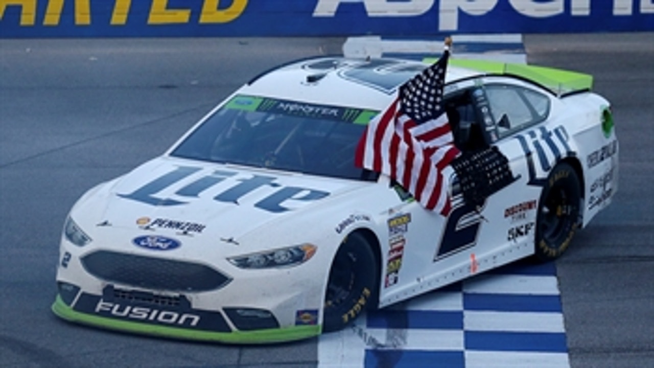 This is why Brad Keselowski waves the American flag after every victory