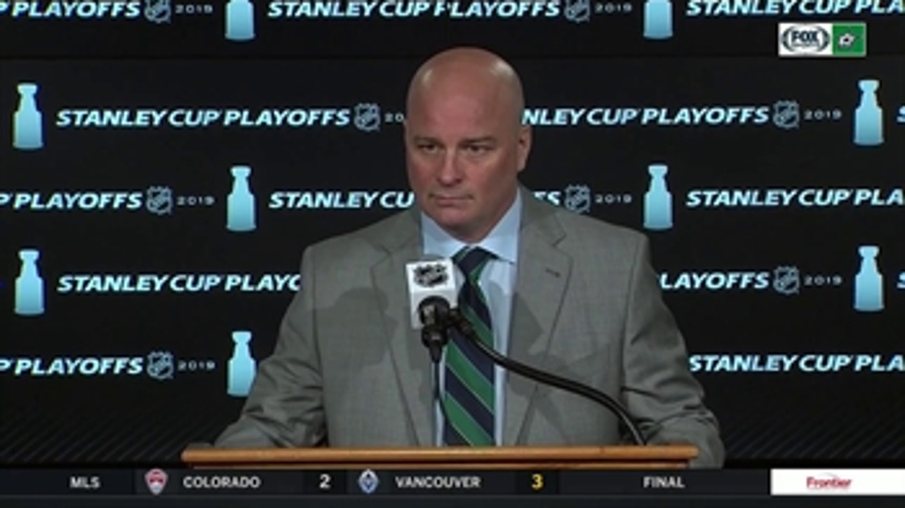 Jim Montgomery: 'Ben Bishop was the best player in the game tonight'