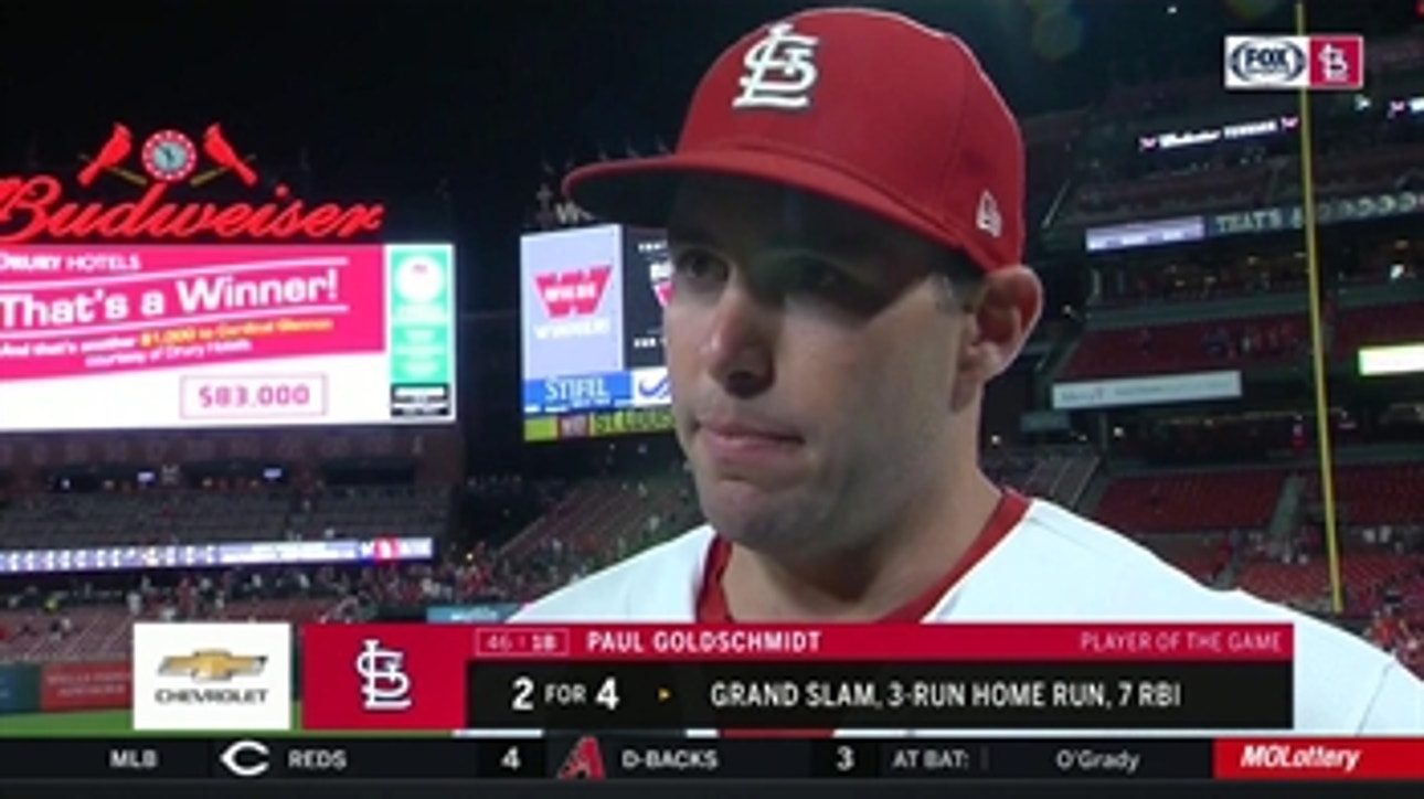 Goldschmidt after his big performance in the Cards' victory