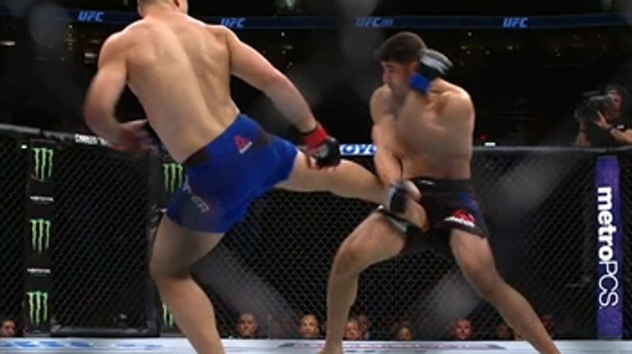 UFC fighter Jason Gonzalez and his groin had a brutally painful first round at UFC 203 prelims