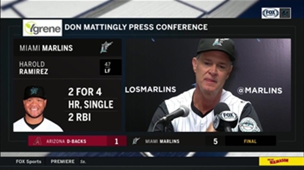 Don Mattingly on Marlins' 3-home run game, growth of Jarlin García after win over D-backs