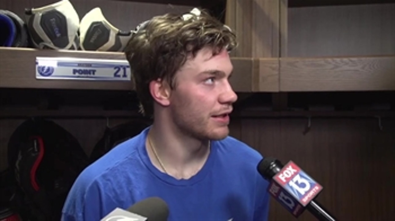 Lightning forward Brayden Point on refreshing break, getting back to work